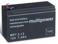 Multipower Bleibatterie 12V/7,2 Ah MP7,2-12
