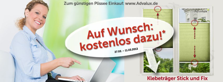 Plissee, Rollo, Doppelrollo und Flächenvorhang Onlineshop Advalux.de aus Berlin - Maßgefertigte Plis