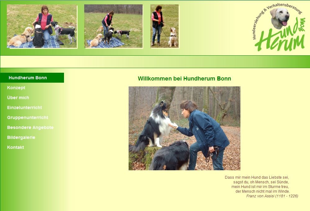 Die Hundeschule Hundherum Bonn stellt sich vor: www.hundherum-bonn.de