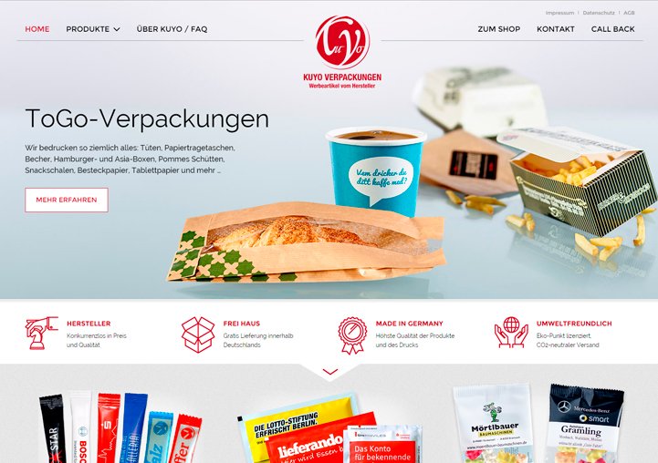 Entwurf und Programmierung einer Internetseite für die Druckerei Kuyo / Berlin