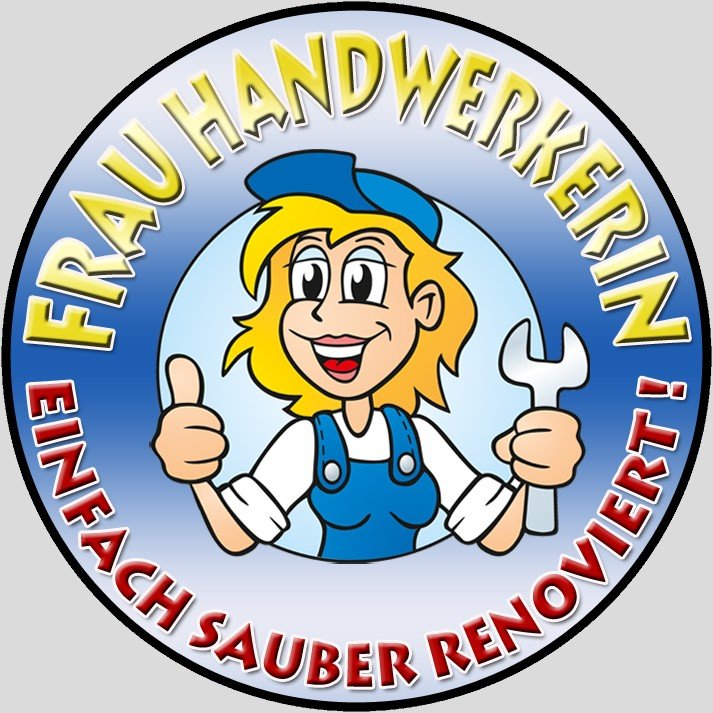 Frau-Handwerkerin Logo