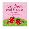 Geschenk zur Einschulung 	 - Leinwandbild, Kunstdruck für Mädchen