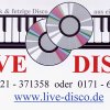 LIVE - DISCO   Elegante Art zu Feiern Logo