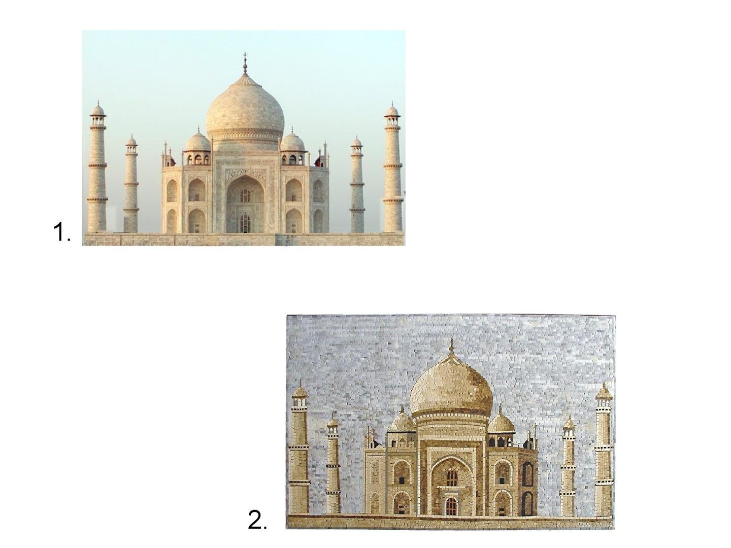 Mosaik nach Mass - Taj Mahal