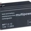 Multipower Bleibatterie 12V/7,2 Ah MP7,2-12