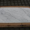 Tischplatte nach Maß in Bianco Carrara Marmor