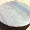 Tischplatte rund in Azul de Macaubas -blau-